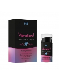 Жидкий вибратор Vibration Cotton Candy с ароматом сахарной ваты - 15 мл. - INTT - купить с доставкой в Находке