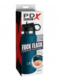 Мастурбатор-вагина в синей колбе F*ck Flask - Pipedream - в Находке купить с доставкой