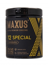 Презервативы с точками и рёбрами MAXUS Special - 12 шт. - Maxus - купить с доставкой в Находке