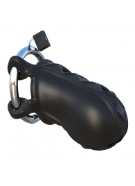 Черный замок верности Extreme Silicone Cock Blocker - Pipedream - купить с доставкой в Находке