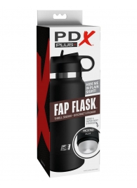 Черный мастурбатор в виде бутылки Fap Flask - Pipedream - в Находке купить с доставкой