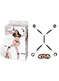 Леопардовая фиксация на матрас для рук и ног Classic Bedspreader - Lux Fetish - купить с доставкой в Находке