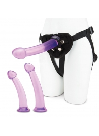 Тренировочный набор с тремя насадками Pegging Training Set - Lux Fetish - купить с доставкой в Находке
