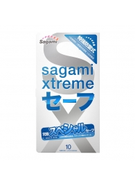 Презервативы Sagami Xtreme Ultrasafe с двойным количеством смазки - 10 шт. - Sagami - купить с доставкой в Находке
