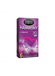 Презервативы с рёбрышками Domino Harmony - 6 шт. - Domino - купить с доставкой в Находке
