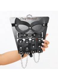 Соблазнительный кожаный набор БДСМ - Crazy Handmade - купить с доставкой в Находке