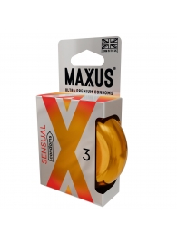 Презервативы анатомической формы Maxus Sensual - 3 шт. - Maxus - купить с доставкой в Находке