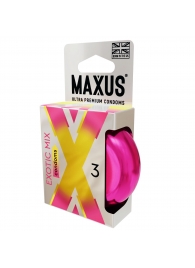 Ароматизированные презервативы Maxus Exotic Mix - 3 шт. - Maxus - купить с доставкой в Находке