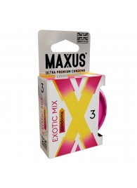 Ароматизированные презервативы Maxus Exotic Mix - 3 шт. - Maxus - купить с доставкой в Находке