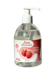 Лубрикант на водной основе Love Protection Raspberry с ароматом малины - 300 мл. - Lola Games - купить с доставкой в Находке