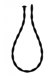 Черный уретральный массажер Glide Large - 30 см. - Lola Games - купить с доставкой в Находке