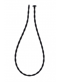 Черный уретральный массажер Glide Medium - 30 см. - Lola Games - купить с доставкой в Находке