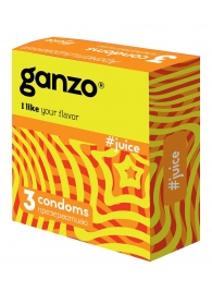 Ароматизированные презервативы Ganzo Juice - 3 шт. - Ganzo - купить с доставкой в Находке