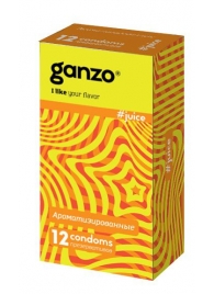 Ароматизированные презервативы Ganzo Juice - 12 шт. - Ganzo - купить с доставкой в Находке