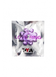 Мягкая фиолетовая гелевая насадка - Toyfa Basic - в Находке купить с доставкой