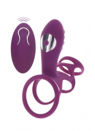 Фиолетовая эрекционная вибронасадка Halo Halo C-Ring Sleeve - Toy Joy - в Находке купить с доставкой