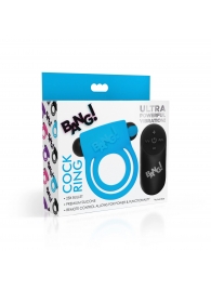 Голубое эрекционное виброкольцо 28X Remote Control Vibrating Cock Ring   Bullet - XR Brands - в Находке купить с доставкой
