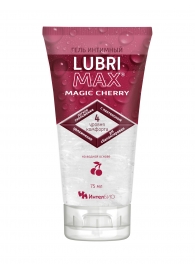 Интимный гель-смазка на водной основе Lubrimax Magic Cherry - 75 мл. - ИнтелБИО - купить с доставкой в Находке
