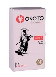 Тонкие презервативы OKOTO Ultra Thin - 12 шт. - Sitabella - купить с доставкой в Находке