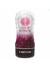 Прозрачный текстурированный мастурбатор Vacuum Cup Masturbator Black Hole - Baile - в Находке купить с доставкой