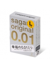 Презервативы Sagami Original 0.01 L-size увеличенного размера - 2 шт. - Sagami - купить с доставкой в Находке