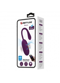 Фиолетовое виброяйцо с электростимуляцией Doreen - Baile - купить с доставкой в Находке