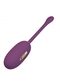 Фиолетовое виброяйцо с электростимуляцией Doreen - Baile - купить с доставкой в Находке