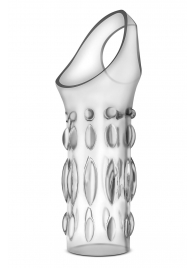 Прозрачная насадка на пенис Stretchy Studded Penis Sleeve Ring - Blush Novelties - в Находке купить с доставкой