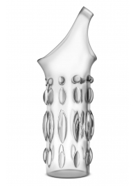 Прозрачная насадка на пенис Stretchy Studded Penis Sleeve Ring - Blush Novelties - в Находке купить с доставкой