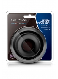 Черный уплотнитель на вакуумную помпу Replacement Pump Sleeve - Blush Novelties - в Находке купить с доставкой