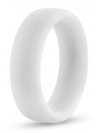 Белое люминесцентное эрекционное кольцо Silicone Glo Cock Ring - Blush Novelties - в Находке купить с доставкой