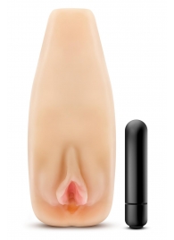 Мастурбатор-вагина с вибрацией Soft   Wet Natasha Realistic Beige Masturbator - Blush Novelties - в Находке купить с доставкой
