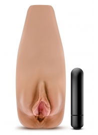 Маструбатор-вагина с вибрацией Soft   Wet Renata Realistic Tan Masturbator - Blush Novelties - в Находке купить с доставкой