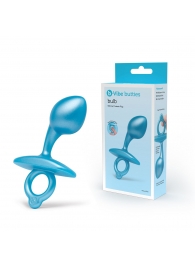 Голубая анальная пробка для массажа простаты Bulb Silicone Prostate Plug - 10,7 см. - b-Vibe - в Находке купить с доставкой