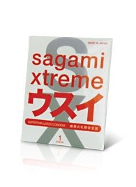 Ультратонкий презерватив Sagami Xtreme SUPERTHIN - 1 шт. - Sagami - купить с доставкой в Находке
