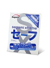 Презерватив Sagami Xtreme Ultrasafe с двойным количеством смазки - 1 шт. - Sagami - купить с доставкой в Находке