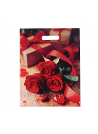 Пакет с принтом в виде роз (31х40 см) - Сима-Ленд - купить с доставкой в Находке