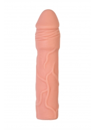 Телесная удлиняющая насадка с подхватом - 19 см. - ToyFa - в Находке купить с доставкой