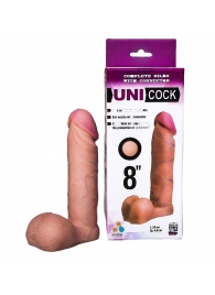 Фаллическая насадка для страпона UNICOCK 8  - 20 см. - LOVETOY (А-Полимер) - купить с доставкой в Находке