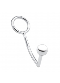 Кольцо на пенис с анальным стимулятором Stainless Steel Anal Hook   Cock Ring - BlueLine - в Находке купить с доставкой