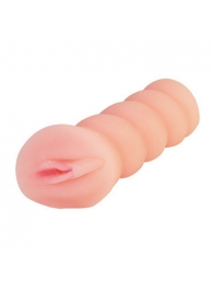 Мастурбатор-вагина с вибрацией и углублениями под пальцы - 16 см. - Baile - в Находке купить с доставкой