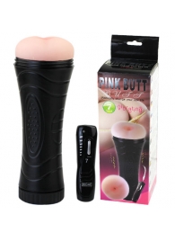 Мастурбатор-анус в колбе с 7 уровнями вибрации и выносным пультом - Baile - в Находке купить с доставкой