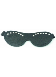 Черная маска с декором - БДСМ Арсенал - купить с доставкой в Находке