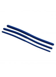 Набор из 3 синих силиконовых уретральных расширителей Invasion Silicone Urethral Sound Trainer Set - XR Brands - купить с доставкой в Находке