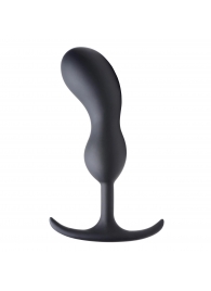 Черный массажер простаты с утяжелителями Premium Silicone Weighted Prostate Plug Large - 18,8 см. - XR Brands - в Находке купить с доставкой