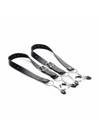 Ремни с зажимами для половых губ Spread Labia Spreader Straps with Clamps - XR Brands - купить с доставкой в Находке