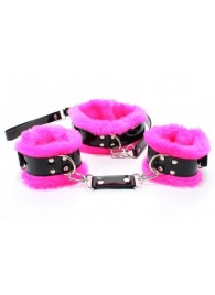 Набор с розовым мехом BDSM Light - БДСМ Арсенал - купить с доставкой в Находке