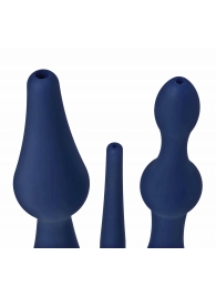 Набор из 3 универсальных насадок для анального душа Universal 3 Piece Silicone Enema Attachment Set - XR Brands - купить с доставкой в Находке