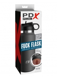 Смуглый мастурбатор-вагина в корпусе-бутылке F*ck Flask - Pipedream - в Находке купить с доставкой
