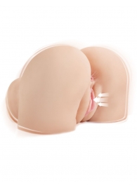 Телесный мастурбатор-полуторс с вибрацией и эффектом всасывания Back That Ass Up - Pipedream - в Находке купить с доставкой